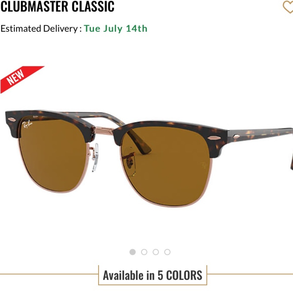 Ray Ban Club Master Classic Tortoise Shiny Havana
